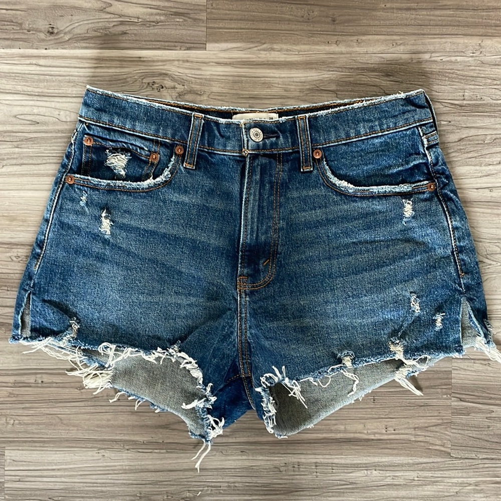 Abercrombie & Fitch Curve Love Mid Rise Mom Short size 28/6